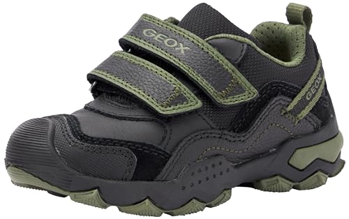 Geox Herren J BULLER Boy A Sneaker, Black/Military, 37 EU von Geox