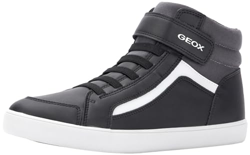 Geox Herren J GISLI Boy C Sneaker, Black/DK Grey, 37 EU von Geox
