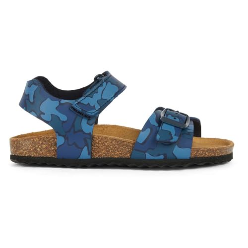 Geox Herren J Ghita Boy B Sandal, Navy/Camouflage, 37 EU von Geox