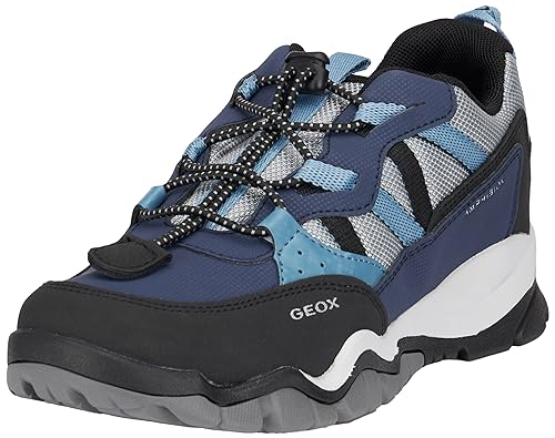 Geox Herren J MONTRACK Boy B ABX Sneaker, Navy/Grey, 37 EU von Geox