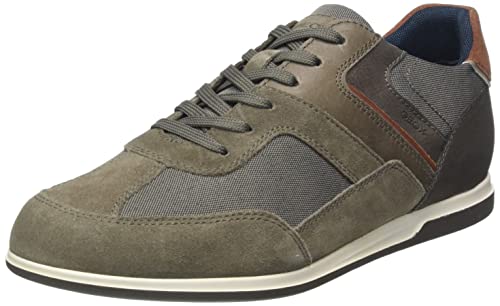 Geox U Renan Niedrige Turnschuhe, Grau (Dove Grey 2), 41 EU von Geox