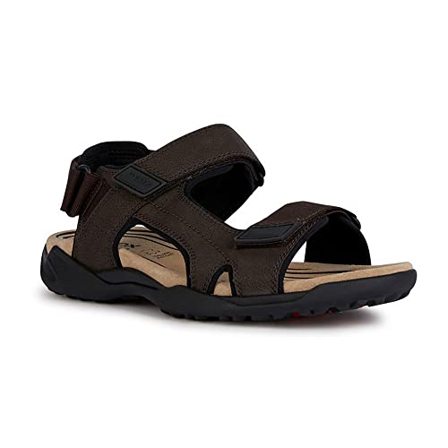 Geox Herren U Terreno + Grip Sandal, Kaffee, 41 EU von Geox