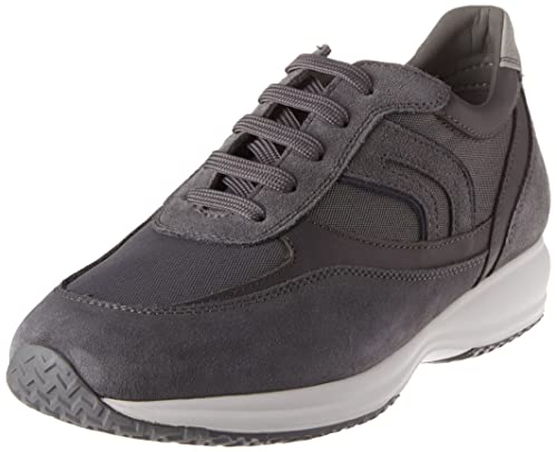 Geox Uomo Happy Sneaker, Grey, 41 EU von Geox