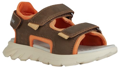 Geox J AIRADYUM BO Sandal, Brown/DK ORANGE, 29 EU von Geox