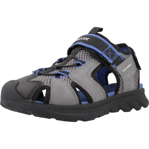 Geox J AIRADYUM BO Sandal, Grey/ROYAL, 39 EU von Geox