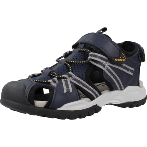 Geox J Borealis Boy B Sandal, Navy/Grey, 25 EU von Geox