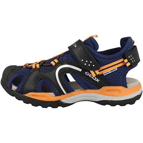 Geox J Borealis Boy Sandal,Navy Orange,35 EU von Geox