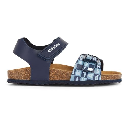 Geox J Ghita Boy B Sandal, Navy/LT Blue, 37 EU von Geox