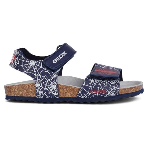 Geox J Ghita Boy E Sandal, Navy/RED, 25 EU von Geox