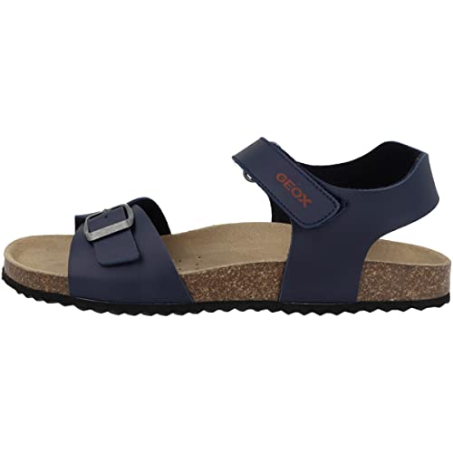 Geox Jungen J Ghita Boy Sandal, Navy/RED, 33 EU von Geox