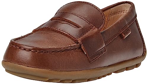 Geox J New Fast Boy A Moccasin, Coffee, 26 EU von Geox