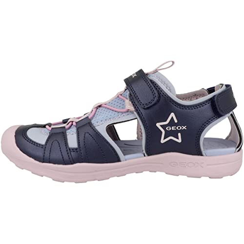 Geox Damen J VANIETT Girl Sandal, Navy/PINK, 37 EU von Geox