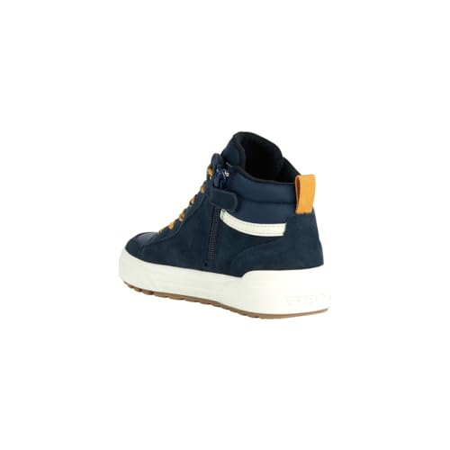 Geox J WEEMBLE Boy A Sneaker, Navy/Yellow, 38 EU von Geox