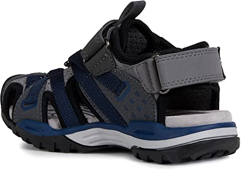 Geox Jungen J BOREALIS BOY B, Schwarz (Dk Grey/Navy C0739), 27 EU von Geox