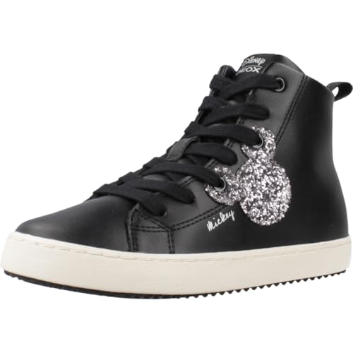 Geox Jungen Mädchen J Kalispera Girl D Sneaker, Black, 24 EU von Geox