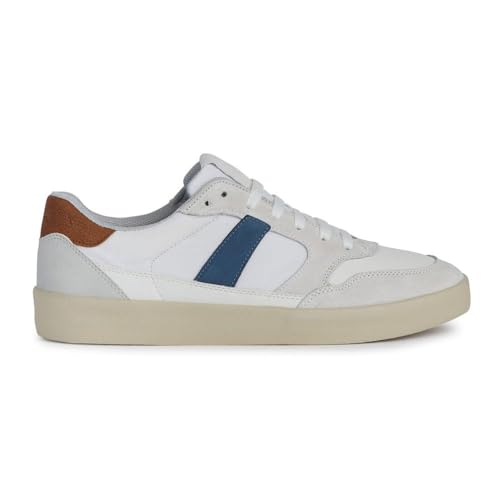 Geox Jungen U Affile B Sneaker, White Avio, 41 EU Geox Jungen U Affile B Sneaker, White Avio, 41 EU von Geox