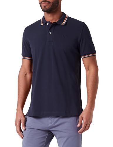 Geox Men's M Polo Fluo Poloshirt, Blue Nights, L von Geox