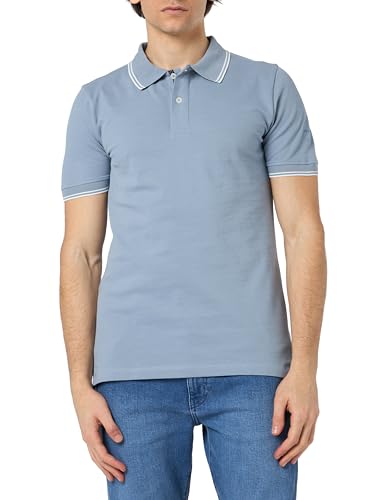 Geox Men's M Polo SPHERICA Poloshirt, Faded Denim, L von Geox