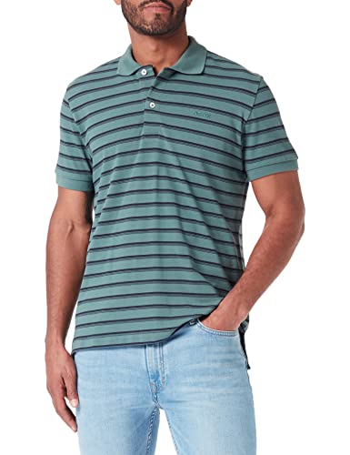 Geox Men's M Polo Shirt, Silver Pine/Blue NIG, XXXL von Geox