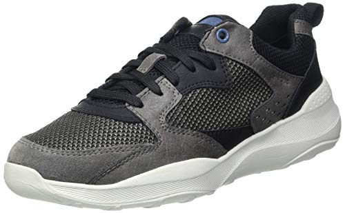 Geox Mens U ALLENIO A Sneaker, Grey/Black,39 EU von Geox