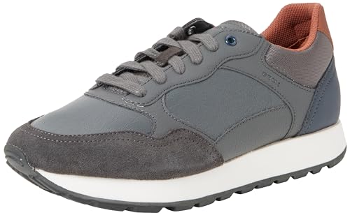 Geox U VICENDA D Sneaker, Anthracite/Navy, 39 EU von Geox