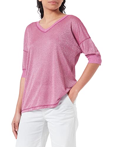 Geox Women's W T-Shirt, Fuchsia RED with LUR, S von Geox