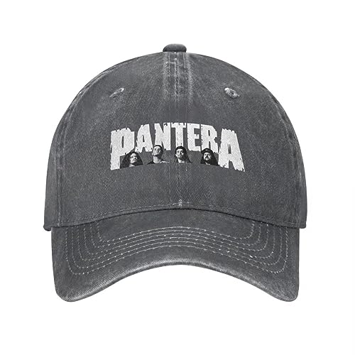 Baseballkappe Hip Hop Sonnenhut Heavy Metal Pantera Baseballkappe Vintage Distressed Denim Washed Rock Roll Snapback Hut Unisex Style Outdoor Sommerhüte Kappe Geburtstagsgeschenk für Männer Frauen von GerRit