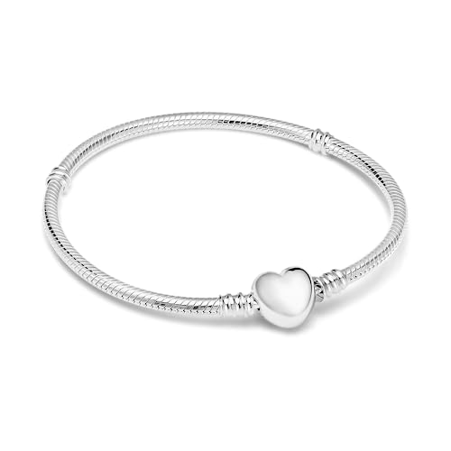 Geralin Gioielli Damen Charm-Armband Herz Bettelarmband Sammelarmband aus 925er Silber Für Frauen Mädchen Geschenk (18) von Geralin Gioielli