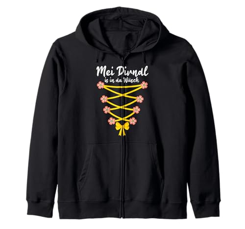 Mei Dirndl ist in da Wäsch Oktoberfest Wiesn Fest Tracht Kapuzenjacke Mei Dirndl ist in da Wäsch Oktoberfest Wiesn Fest Tracht Kapuzenjacke von German Germany Oktoberfest Festival Mei Dirndl