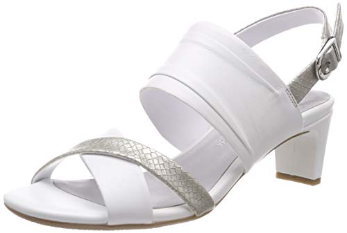 Gerry Weber Shoes Damen Florenz 01 Slingback Sandalen, Weiß (Weiß-Kombi 001) von Gerry Weber