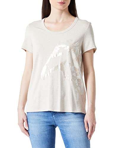 GERRY WEBER Damen 170227-35029 T-Shirt, Ecru/Weiss Multicolor, 44 von Gerry Weber