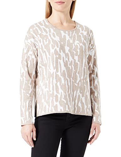 GERRY WEBER Edition Damen 770522-44713 Pullover, Ecru/Weiss Gemustert, 38 von Gerry Weber