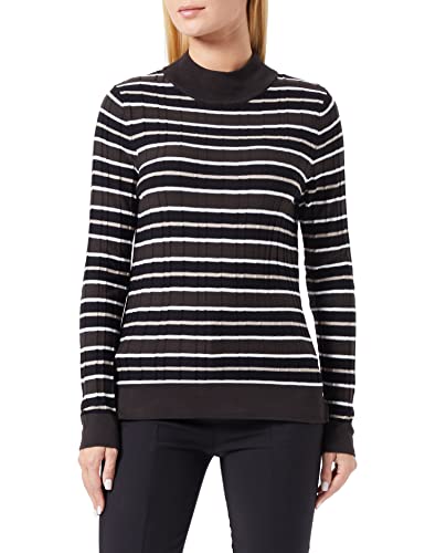 GERRY WEBER Edition Damen 770536-44707 Pullover, Braun/Schwarz Ringel, 38 von Gerry Weber