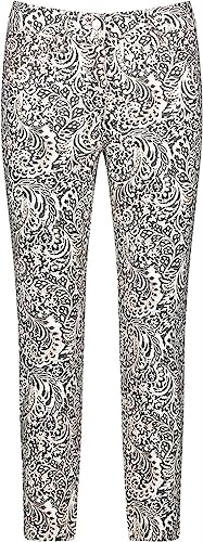 GERRY WEBER Edition Damen 822059-66875 Jeans, Ecru/Weiss Druck, 44R von Gerry Weber