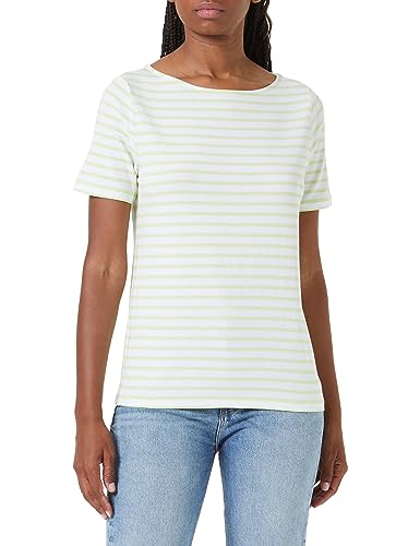 GERRY WEBER Edition Damen 870122-44009 T-Shirt, Grün/Ecru/Weiss Ringel, 38 von Gerry Weber