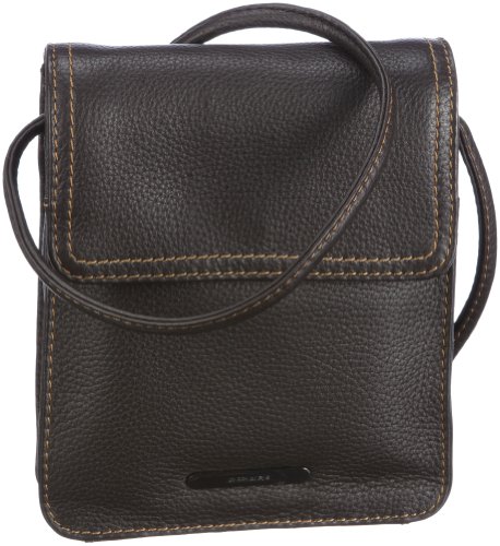 GERRY WEBER Los Angeles II Flap Bag XS 08/90/02016, Damen Umhängetaschen, Braun (darkbrown 860), 16x18x4 cm (B x H x T) von Gerry Weber