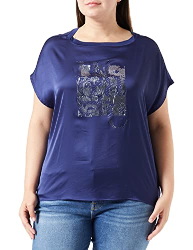 GERRY WEBER Edition Damen 870101-44002 T-Shirt, Blueberry, 44 von Gerry Weber