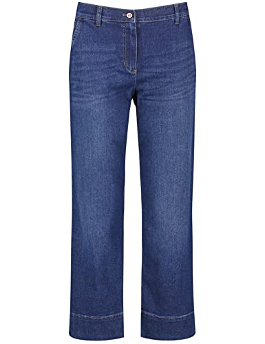 GERRY WEBER Edition Damen 92431-67950 Jeans, Dark Blue Denim mit use, 40 von Gerry Weber