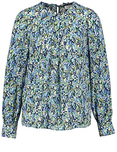 GERRY WEBER Damen 160001-31400 Bluse, Blau/Grün Druck, 42 von Gerry Weber