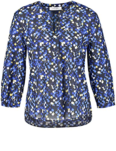 GERRY WEBER Edition Damen 965015-66427 Bluse, Blau Druck, 44 von Gerry Weber