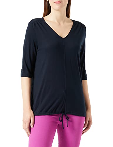 Gerry Weber Damen Halbarmshirt mit Tunnelband halber Arm unifarben Navy 36 von Gerry Weber