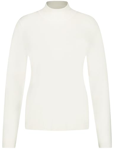 Gerry Weber Damen Pullover aus Feinstrick mit Turtleneck Langarm unifarben Off-White 48 von Gerry Weber