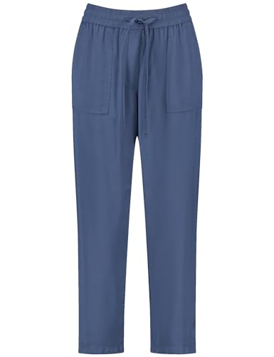 Gerry Weber Damen Schlupfhose KIA꞉RA Relaxed FIT unifarben 7/8 Länge Indigo 44 von Gerry Weber