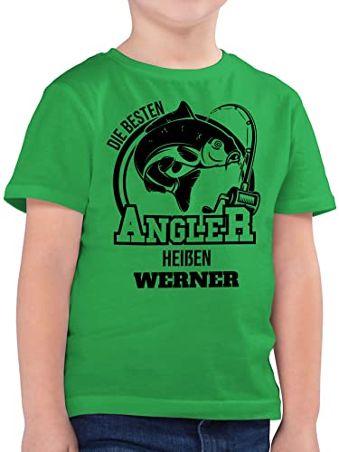 Kinder T-Shirt Jungen - Angeln - Angler Geschenk - 152 (12/13 Jahre) - Grün - Karpfen Shirt Fisch Angel Name Tshirt angelzubehör t Shirts Geschenke t-Shirts Sachen Geschenk+für+Angler von Geschenk mit Namen personalisiert by Shirtracer