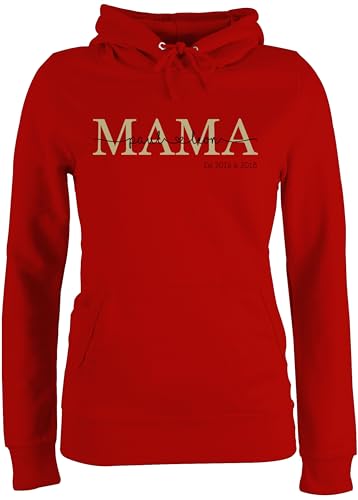 Pullover Damen Hoodie Frauen - Mama Mutti Mom Mum - Geburtstag Weihnachten - S - Rot Mamas Geschenke Muttertag est Damen-pullis muttertagsgeschenk Pulli muttertaggeschenk von Geschenk mit Namen personalisiert by Shirtracer