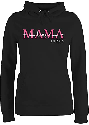 Pullover Damen Hoodie Frauen - Mama Mom Mutti Geschenk zum Muttertag - L - Schwarz - Mutter für Geschenke Beste Tag schöne seit muttertaggeschenke motherday est Hoody muttertagsgeschenk Moms von Geschenk mit Namen personalisiert by Shirtracer