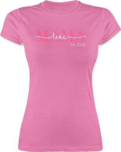 Shirt Damen - Mama Mom Mutti Geschenk zum Muttertag - L - Rosa - Tshirt selbst Bedrucken Mutter Mother muttertagsgeschenk t Mother's Day muttertagsgeschenke für Geschenke muttertags personalisierte von Geschenk mit Namen personalisiert by Shirtracer