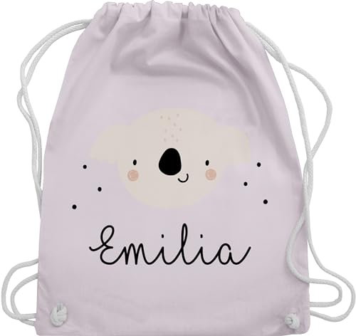 Geschenk mit Namen personalisiert by Shirtracer Turnbeutel Rucksack - Süßer Koalabär Koala Koalas - Unisize - Pastell Rosa - geschenke tasche baumwolle von Geschenk mit Namen personalisiert by Shirtracer