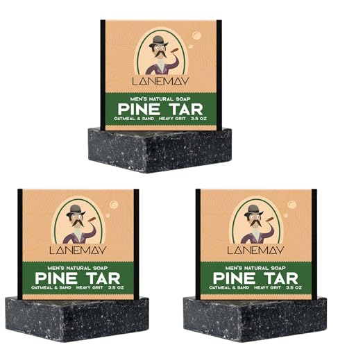 All-Natural Soap Men - Natural Bar Soap For Men | 1/2/3 Pack Natural Soap Bar For Men 100 G - Remove Dirt And Oil On The Surface Of The Skin Tiefreinigende Badeseife Kolophonium-Haferflocken-Seife von Geteawily