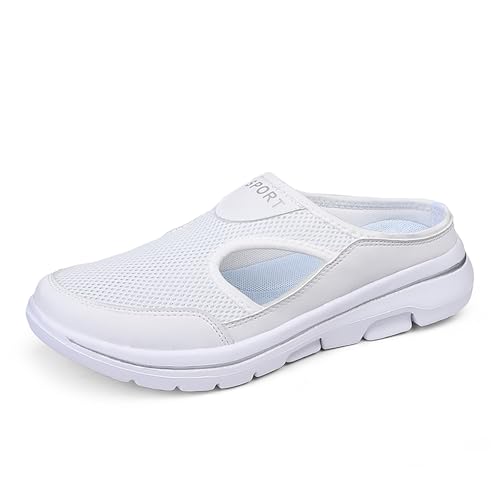 Geymxzik Hausschuhe Damen Herren Clogs Slip On Pantoffeln Sommer Outdoor Atmungsaktiv Leichte Gartenschuhe rutschfest Schlupfschuhe Sabots 35EU-48 EU 8891 weiß EU 43 Geymxzik Hausschuhe Damen Herren Clogs Slip On Pantoffeln Sommer Outdoor Atmungsaktiv Leichte Gartenschuhe rutschfest Schlupfschuhe Sabots 35EU-48 EU 8891 weiß EU 43 von Geymxzik
